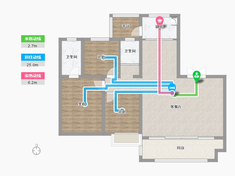 山西省-临汾市-汾河上园-102.28-户型库-动静线