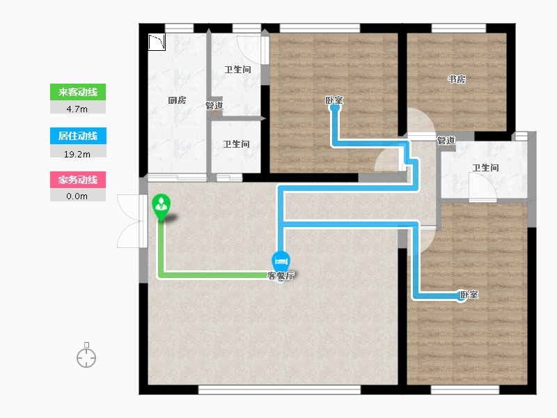 山西省-大同市-御龙庭三期-96.49-户型库-动静线