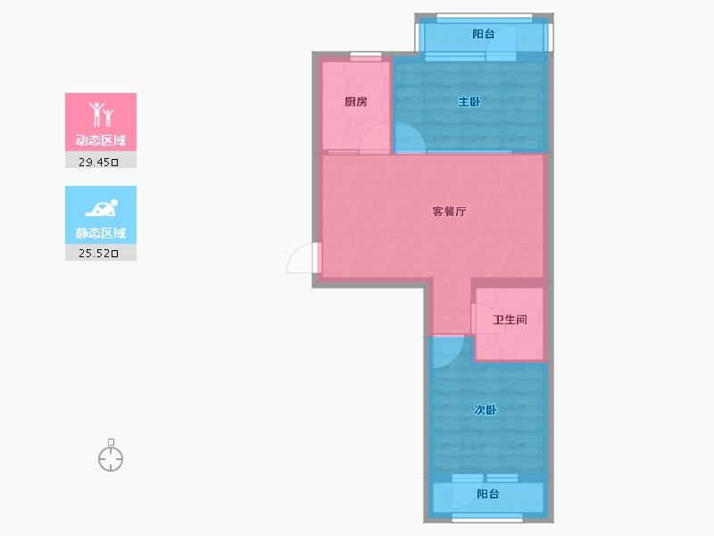 河北省-承德市-金牛山庄牛津郡-48.20-户型库-动静分区