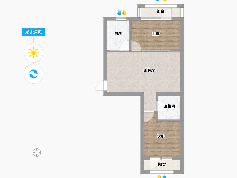 河北省-承德市-金牛山庄牛津郡-48.20-户型库-采光通风