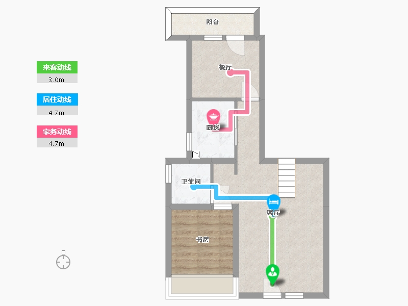 河北省-廊坊市-牛驼温泉孔雀城-52.83-户型库-动静线