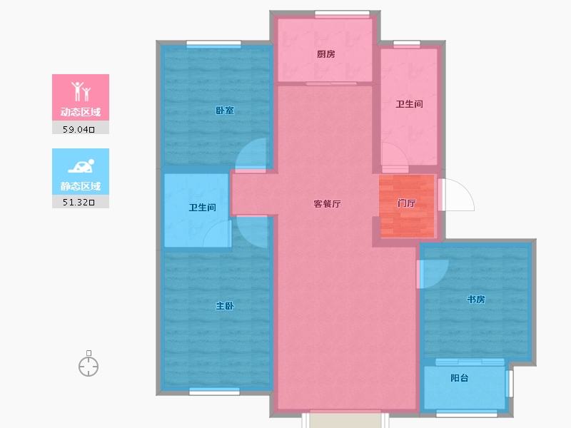 河北省-保定市-京南首府-98.87-户型库-动静分区