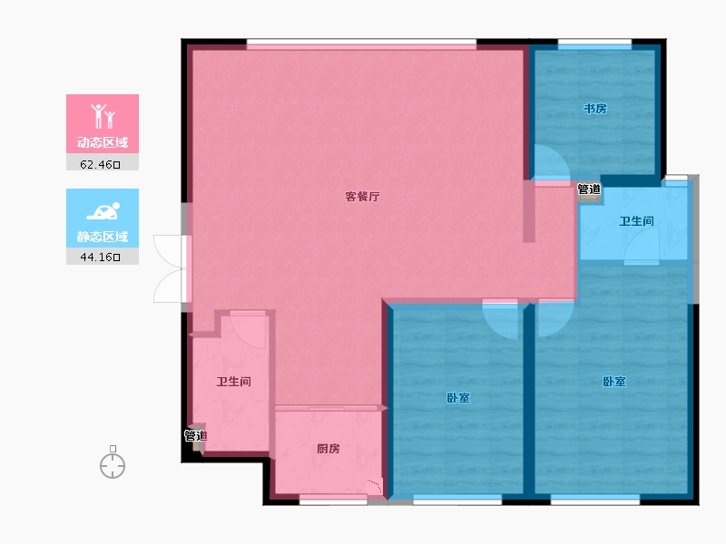 山西省-大同市-御龙庭三期-97.12-户型库-动静分区