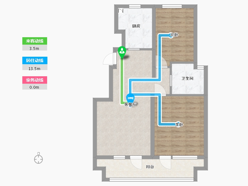 河北省-廊坊市-牛驼温泉孔雀城-66.19-户型库-动静线