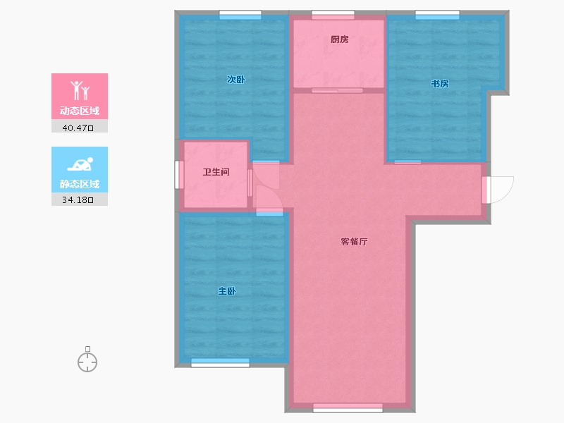 河北省-廊坊市-京东狮子城-66.70-户型库-动静分区