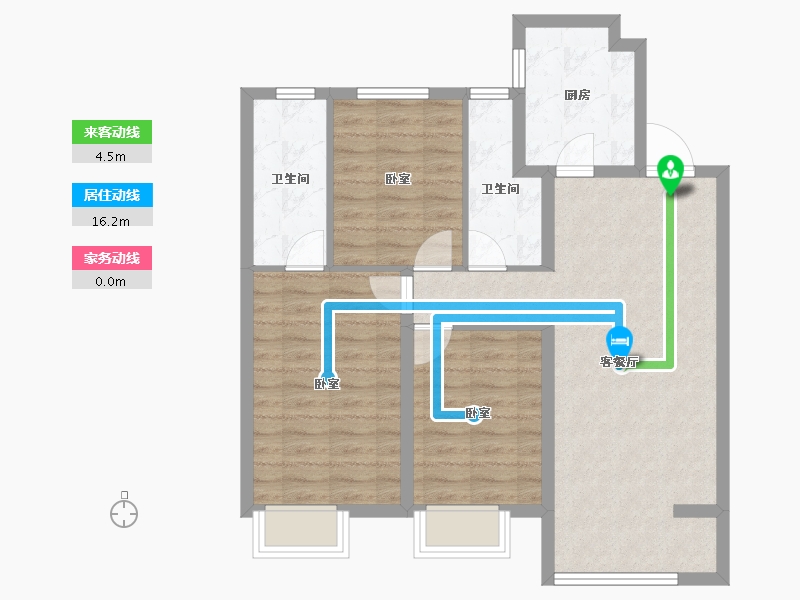 山西省-太原市-通建·融创城-80.52-户型库-动静线