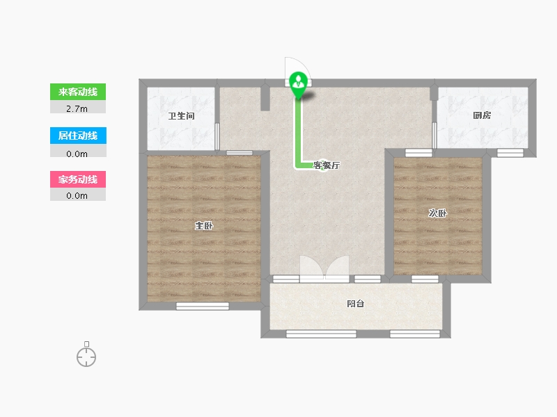 河北省-廊坊市-荣盛阿尔卡迪亚龙河花语-67.70-户型库-动静线