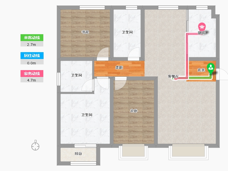 河北省-石家庄市-帝华鸿府-93.26-户型库-动静线