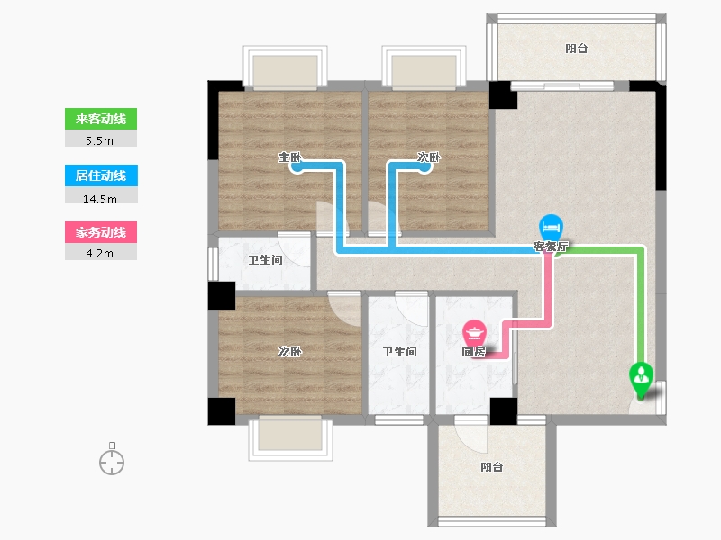 广西壮族自治区-梧州市-南越山语城-87.17-户型库-动静线