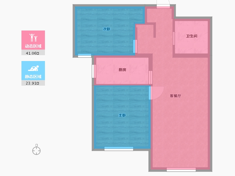 河北省-廊坊市-京东狮子城-57.60-户型库-动静分区