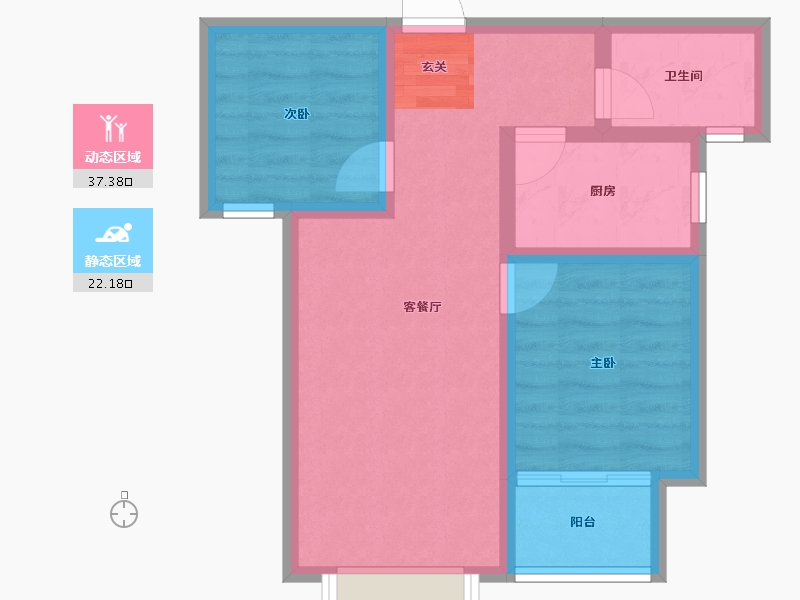 河北省-保定市-祥云里-52.15-户型库-动静分区