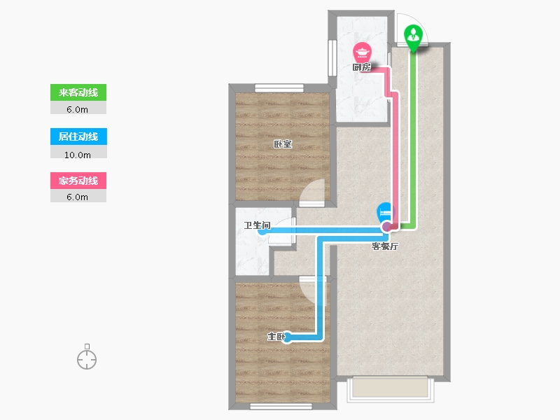 河北省-石家庄市-枫悦园-60.07-户型库-动静线