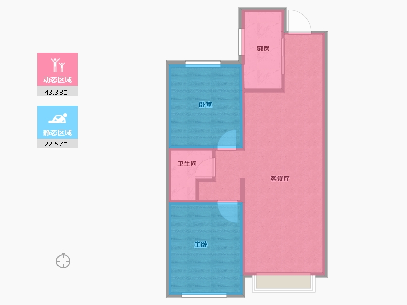 河北省-石家庄市-枫悦园-60.07-户型库-动静分区