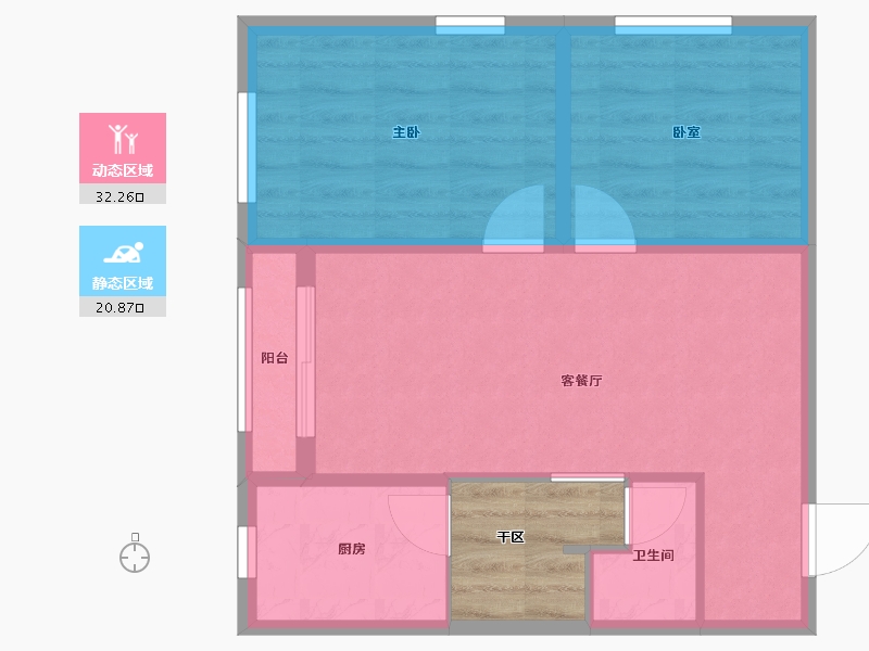 河北省-石家庄市-枫悦园-51.58-户型库-动静分区