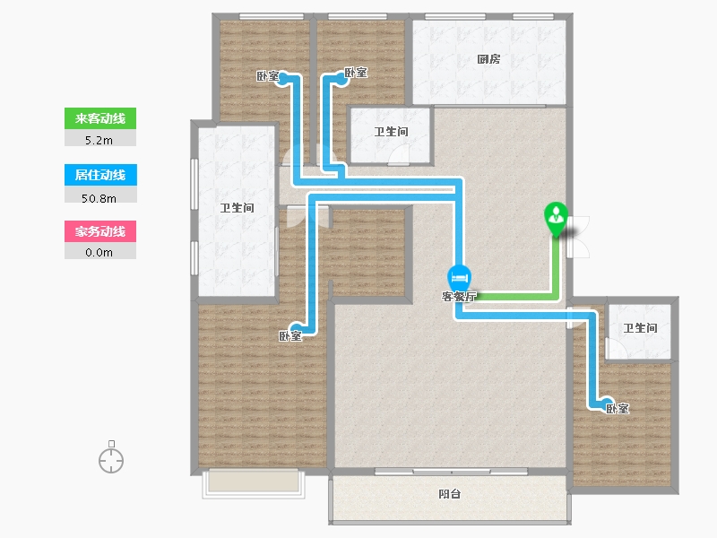 山西省-太原市-中国铁建·花语堂-238.71-户型库-动静线