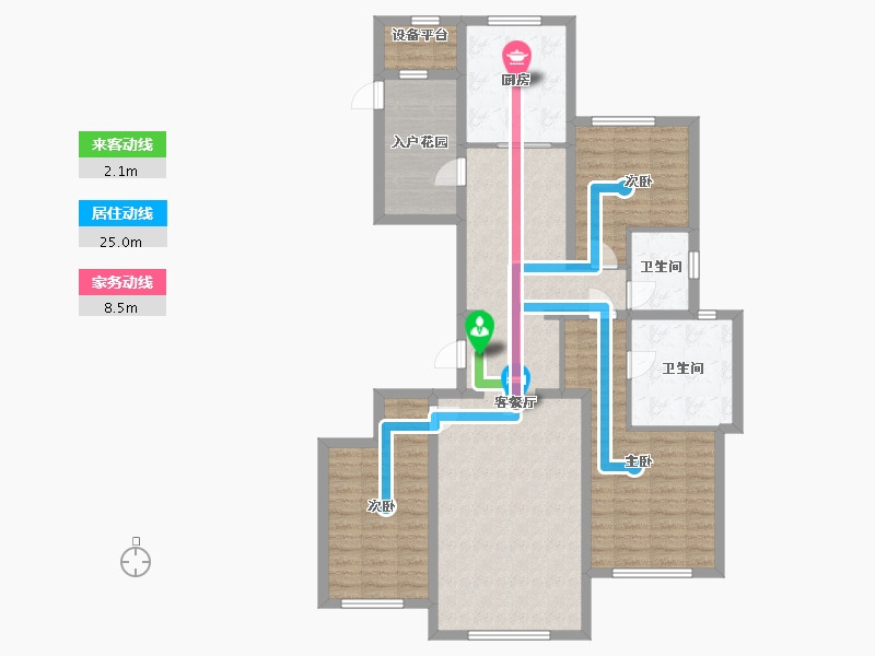 河北省-廊坊市-孔雀城大湖-112.00-户型库-动静线