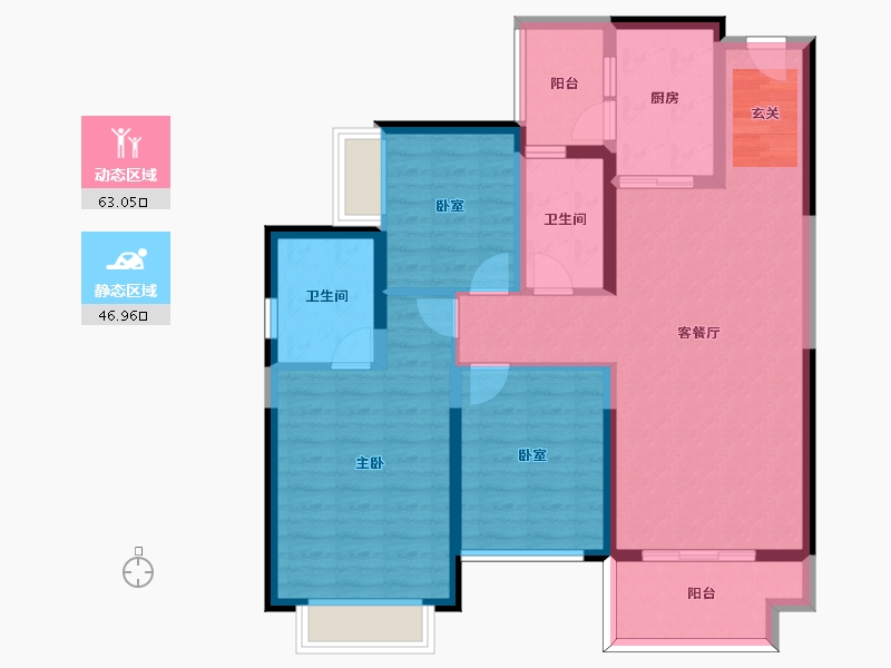 四川省-成都市-大理雅美湾-97.88-户型库-动静分区