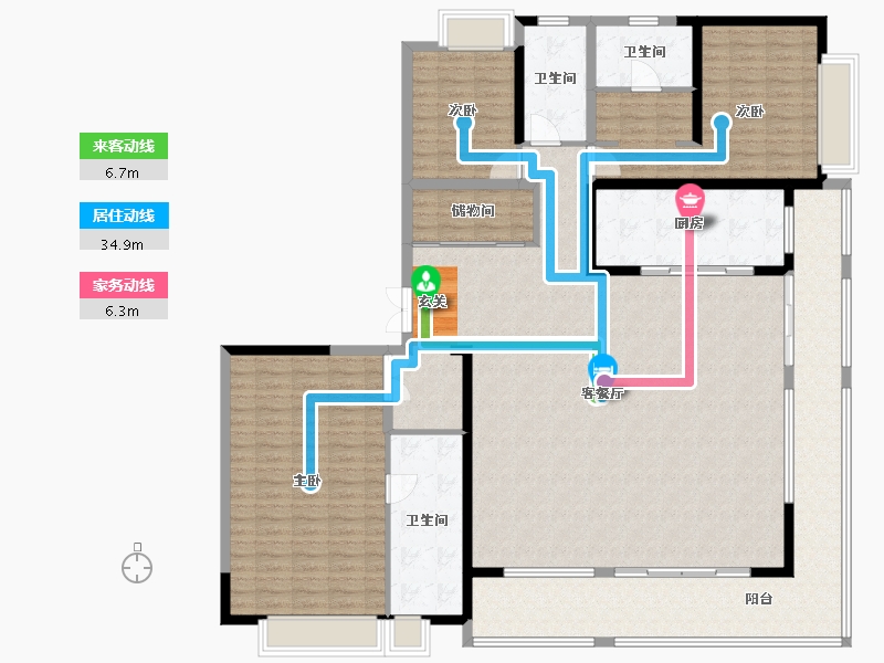 云南省-昆明市-世博生态城鸣凤邻里-199.38-户型库-动静线