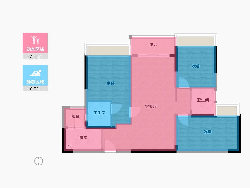 四川省-成都市-朗诗未来著-79.44-户型库-动静分区