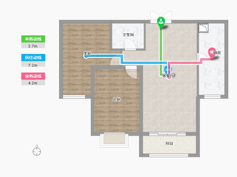 内蒙古自治区-呼和浩特市-金宇·新天地-78.36-户型库-动静线