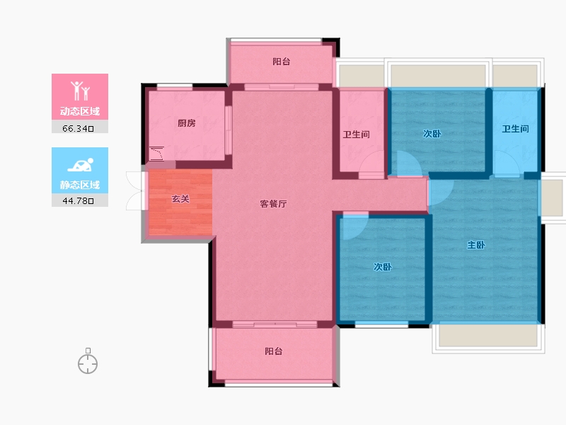 云南省-曲靖市-沁湾铭园-99.00-户型库-动静分区