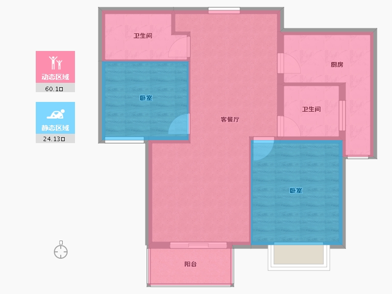 河北省-保定市-京南一品三期-75.77-户型库-动静分区