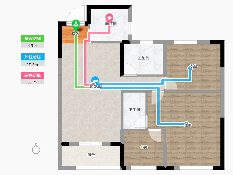 云南省-曲靖市-云溪白鹭-79.46-户型库-动静线