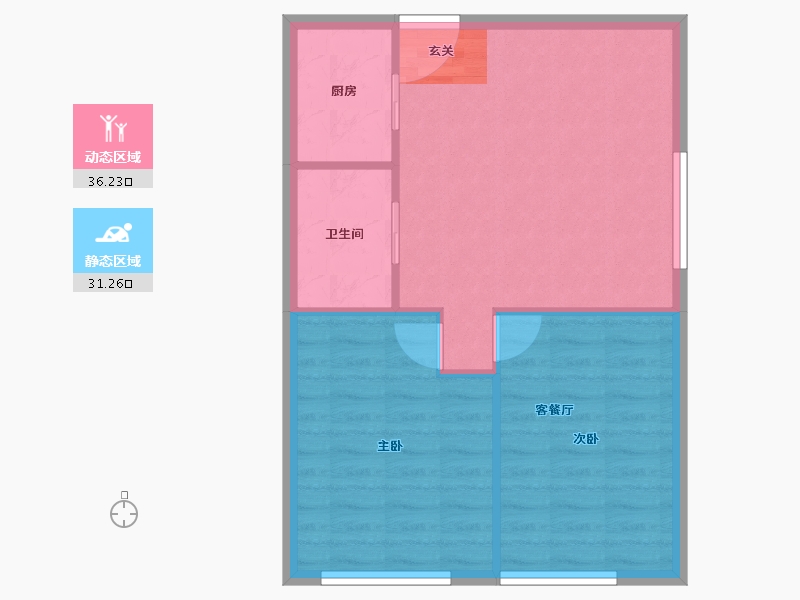 河北省-保定市-汇博上谷大观-61.99-户型库-动静分区