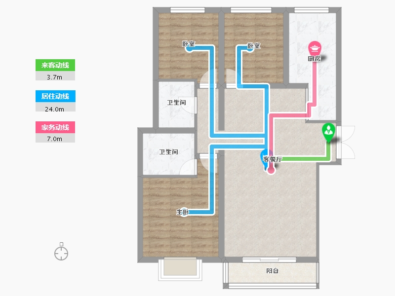 河北省-保定市-京南一品三期-89.96-户型库-动静线