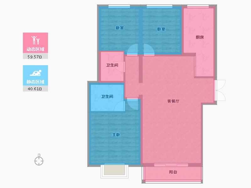 河北省-保定市-京南一品三期-89.96-户型库-动静分区