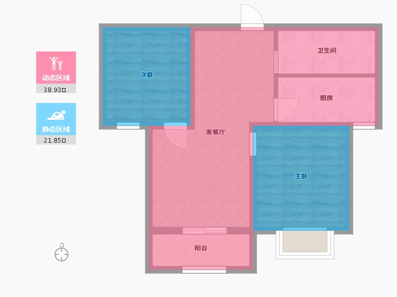 河北省-廊坊市-花香小镇二期-53.49-户型库-动静分区