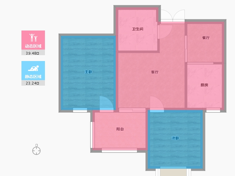 河北省-廊坊市-花香小镇二期-55.79-户型库-动静分区