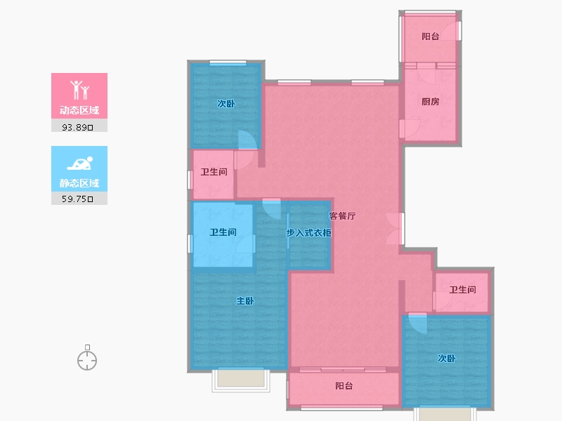 河北省-保定市-御景蓝湾二期-138.32-户型库-动静分区