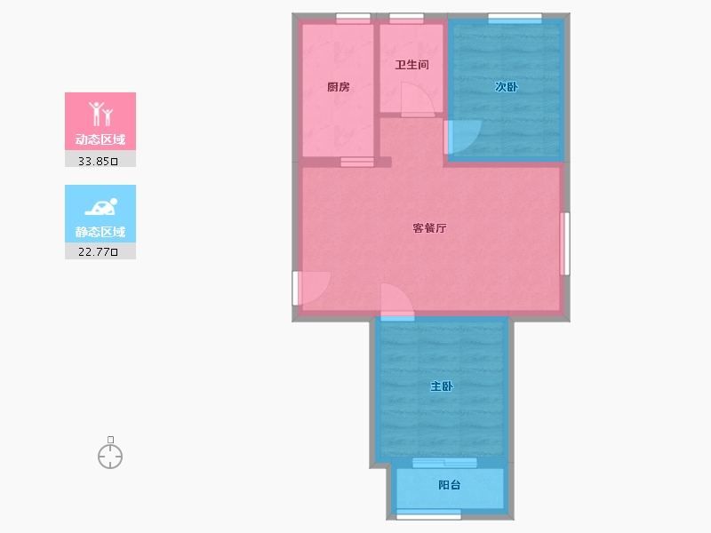 河北省-廊坊市-花香小镇二期-49.95-户型库-动静分区