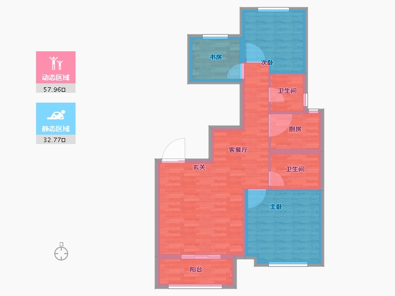 河北省-保定市-御景蓝郡-81.21-户型库-动静分区