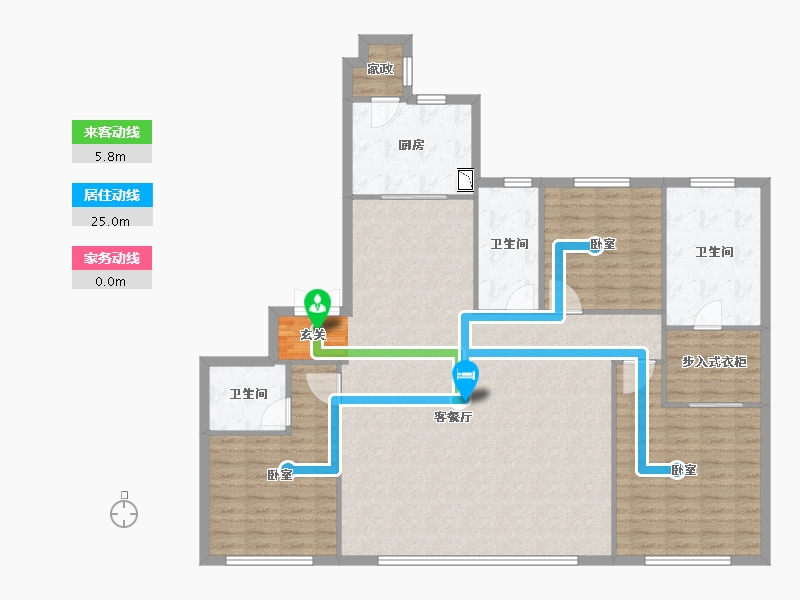 辽宁省-沈阳市-阳光城·和平101-144.06-户型库-动静线