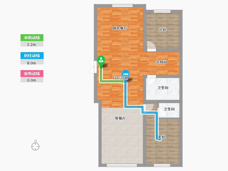 吉林省-辽源市-星源城湖语墅-91.78-户型库-动静线