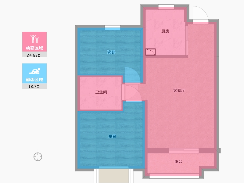 辽宁省-鞍山市-鞍山恒大绿洲-47.06-户型库-动静分区