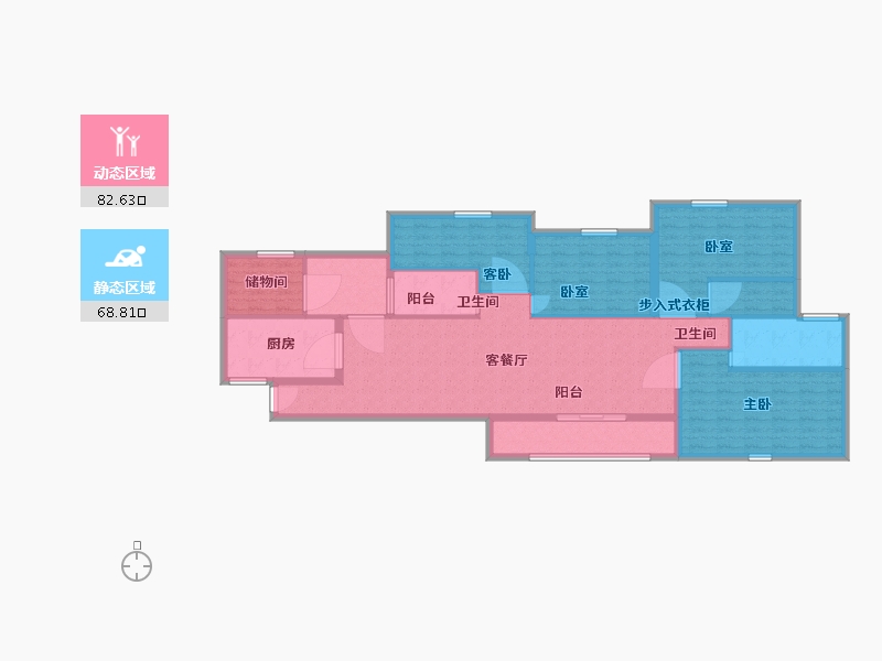 辽宁省-鞍山市-鞍山恒大绿洲-137.00-户型库-动静分区