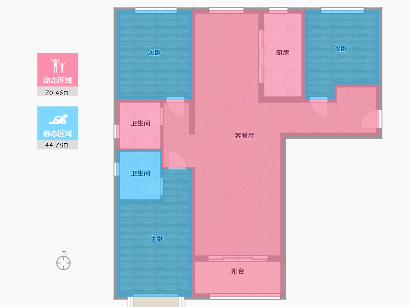 河北省-保定市-御景蓝湾二期-103.16-户型库-动静分区