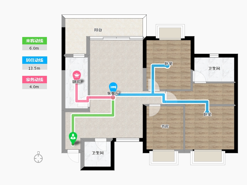 云南省-昆明市-上河院-88.05-户型库-动静线