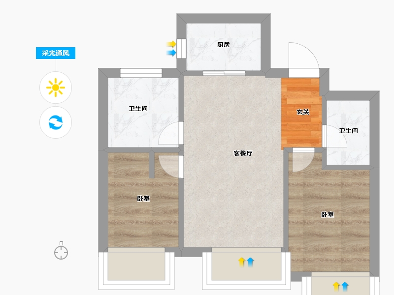 辽宁省-沈阳市-首开如院-31.25-户型库-采光通风