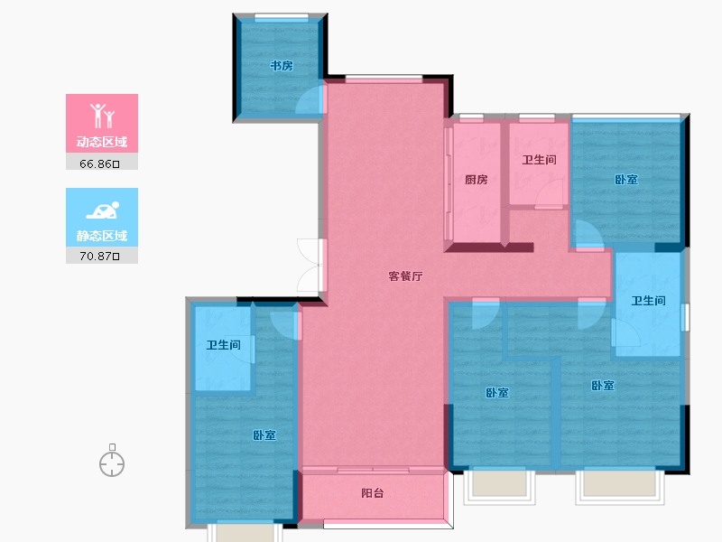 云南省-昆明市-上河院-123.36-户型库-动静分区