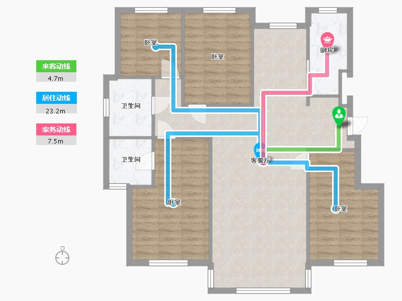 辽宁省-大连市-中国铁建海语城-108.13-户型库-动静线