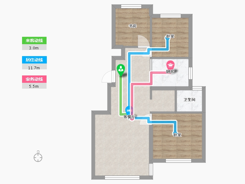 辽宁省-大连市-中国铁建海语城-55.11-户型库-动静线