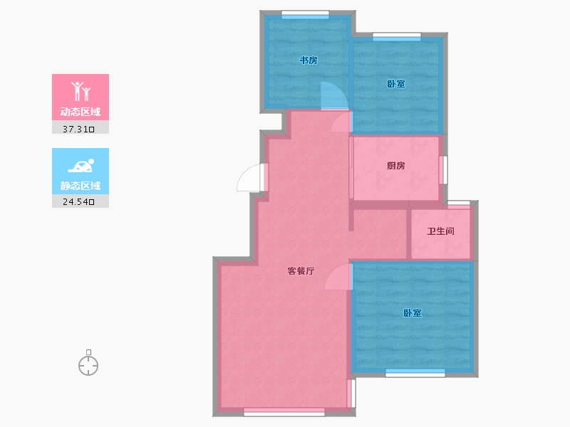 辽宁省-大连市-中国铁建海语城-55.11-户型库-动静分区