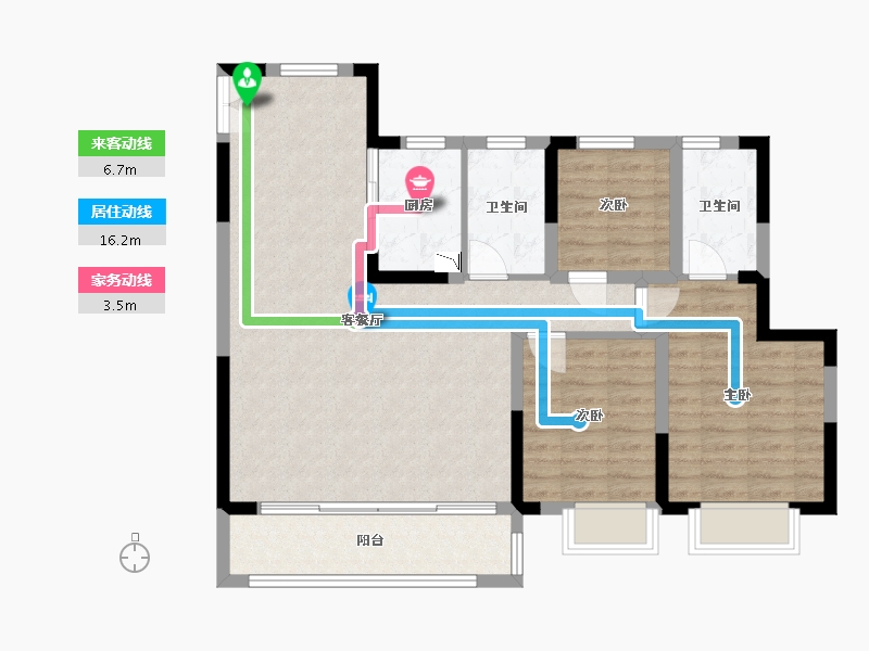 江苏省-盐城市-水木清华-93.45-户型库-动静线