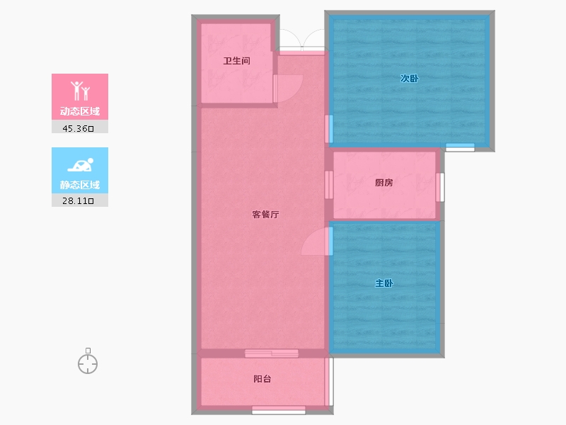 河北省-廊坊市-花香小镇二期-65.81-户型库-动静分区