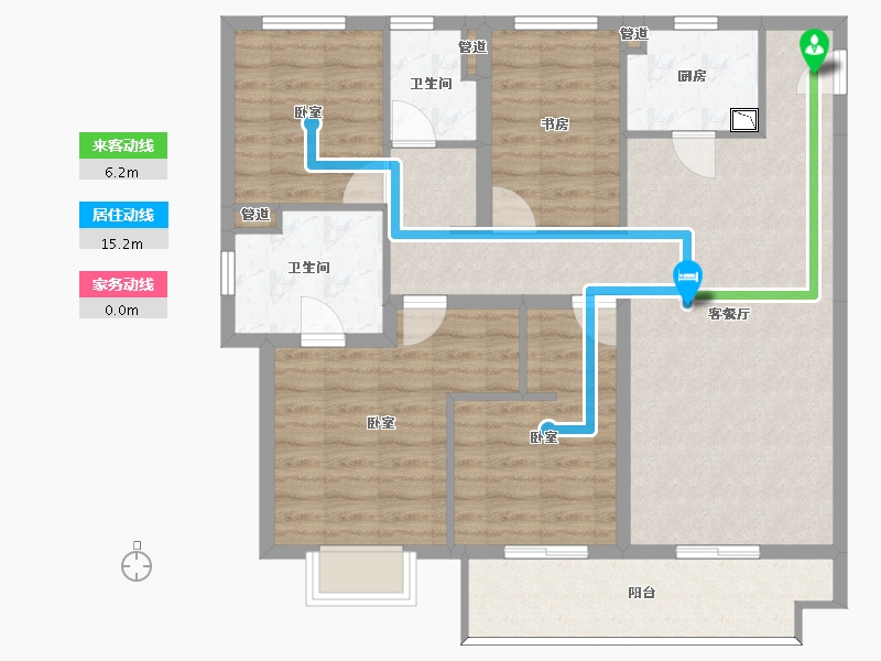 山西省-太原市-阳光城文澜府-100.50-户型库-动静线