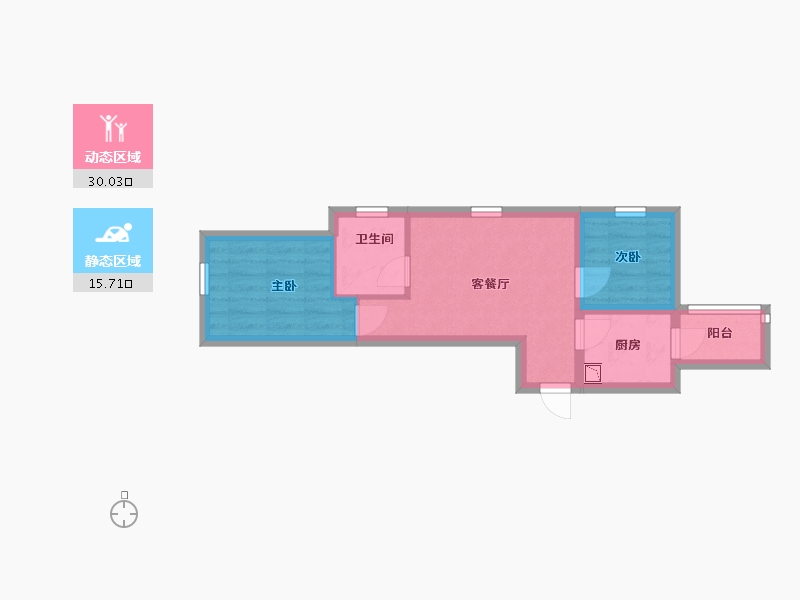 辽宁省-鞍山市-鞍山恒大绿洲-39.42-户型库-动静分区